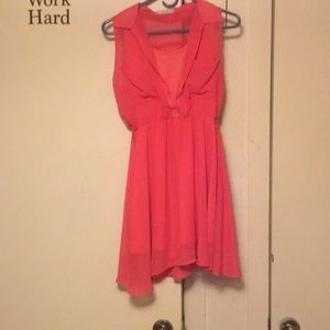 Coral dress